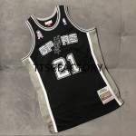 Maillot NBA San Antonio Spurs DUNCAN 21 Retro 2001-02 Mitchellness Noir Swingman - Homme